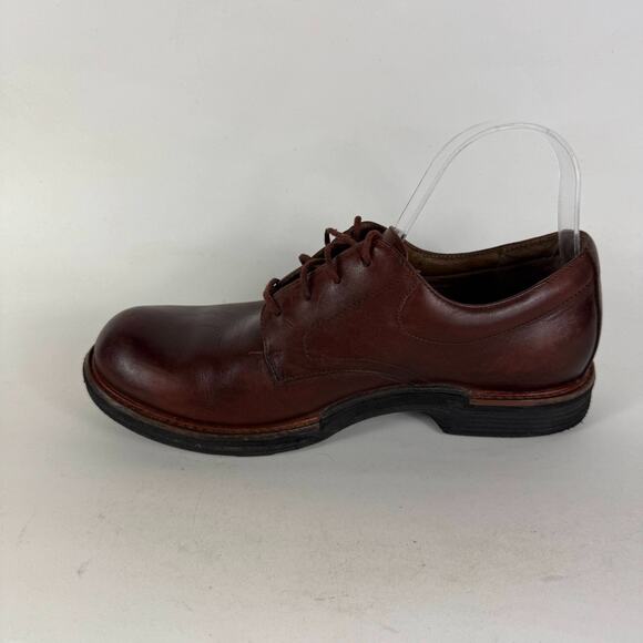 Dansko Josh Oxford Men's 7 Brown Leather Lace-Up Low Top Classic Dress Shoes - Picture 6 of 10